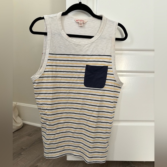 Brooks Brothers Men’s Red Fleece Tank Top. Size small. 100% Cotton - Picture 5 of 6